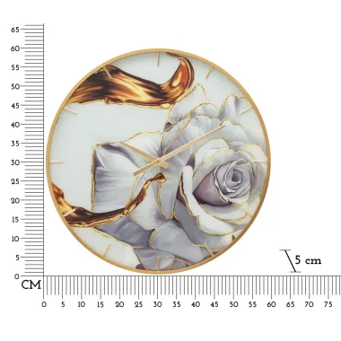 Zegarek GLASS ROSE Ø 60X5 cm